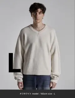 【Parts Lab.】ベーシックニットプルオーバー Lサイズ ニット