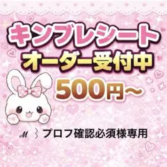 ℳ ⌇プロフ確認必須様専用　キンブレシートオーダー/普通郵便/サイズ変更