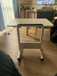 昇降デスク 折りたたみテーブル ホワイト 60×40