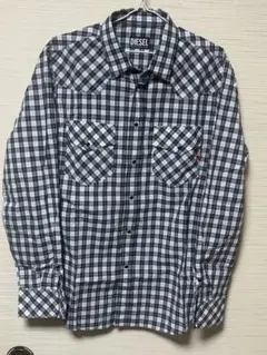 DIESEL チェック柄 長袖シャツ　S