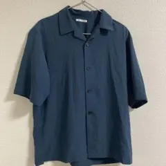 GU 美品！半袖シャツ オープンカラー 無地　男女兼用
