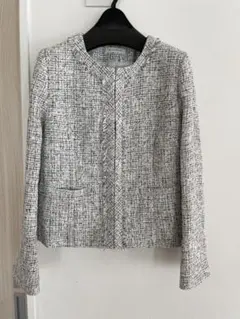 THE SHOP TK ノーカラージャケット ツイード