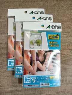 エーワン 転写シール 透明 はがき ( 9セット入 )×3個セット