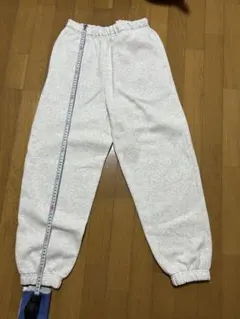 グレー スウェットパンツ ウエストゴム