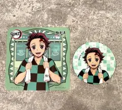 鬼滅の刃 竈門炭治郎 コースター ステッカー　極楽湯 RAKU SPA
