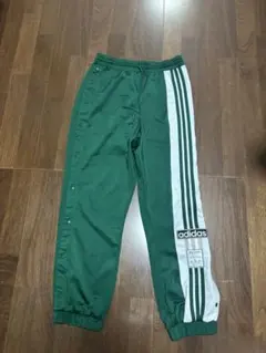 adidas グリーン トラックパンツ L