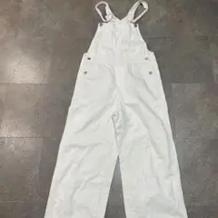 GU オーバーオール サロペット 白 ホワイトM