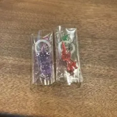 ピグミンめじるしアクセサリー　赤ピグミン　　めじるし2 紫ピクミン　２個セット