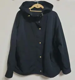 【美品】GU ネイビー フード付き マウンテンパーカー XL