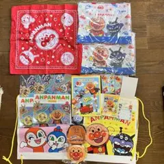 アンパンマン　グッズ　まとめ売り　コインケース　メモ帳　ノート　バンダナ　カバン