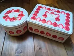 ★ ストロベリー ケーキ 缶 2種類 セット メリーチョコレート ★
