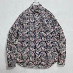『プリティーグリーン PrettyGreen』ペイズリー レギュラーカラーシャツ
