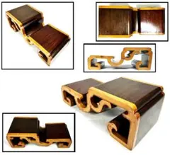 紫檀黄楊木花台 華道 茶道 唐木 香炉台 飾台 唐物 盆栽台 時代WWWT075