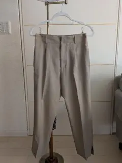 Spick & Span リネンライクテーパードパンツ 　　　　　　ベージュ