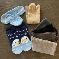 ソックス セット　使いやすいベーシックな無地ソックス4色（未使用品）他3足