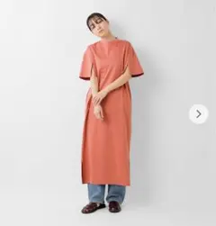 ＊SLOANE＊コットンコンパクトスーピマポンチスリット スリーブワンピースのサムネイル