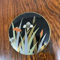 漆器 花模様 銘々皿　6枚セット