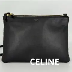 ✨レア美品✨セリーヌ　フィービー期トリオラージ　ブラック　クロスボディバッグ セリーヌ フィービー期トリオラージ ブラック クロスボディ