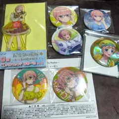 五等分の花嫁　中野一花缶バッジ＆アクリルスタンドセット