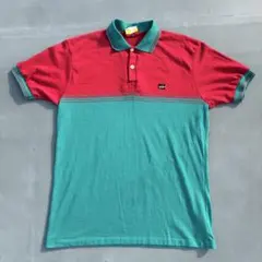 【激レア 80s】VINTAGE sport 鹿の子ポロシャツ L バイカラーのサムネイル