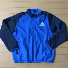 アディダス　青　ジャンパー　ウインドブレーカー　150㎝