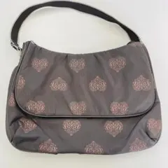 【LeSportsac】グレー ハート柄ショルダーバッグ