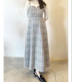 MERCURYDUO オリジナルツイードジャンスカベア ワンピース