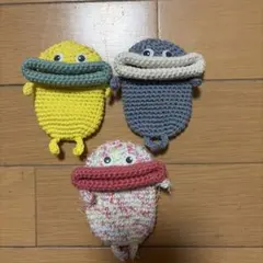 ハンドメイド 編みぐるみ キーケースのサムネイル