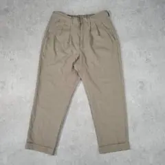 【美品】TIMELY WARNING メンズ スラックス Mサイズ ベージュ