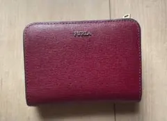 FURLA バーガンディ 二つ折り財布