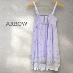 【ARROW】 アロー キャミワンピース アリスモチーフ パープル
