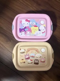 サンリオキャラクターズ 食品保存容器 2個セット ランチボックスのサムネイル