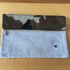 Champion クラッチバッグ グレー/迷彩