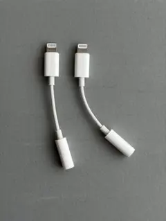 Apple純正 Lightning イヤホン変換アダプタ 2本