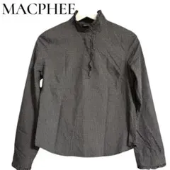 【MACPHEE】ドット柄 フリルブラウス トゥモローランド 綿100%