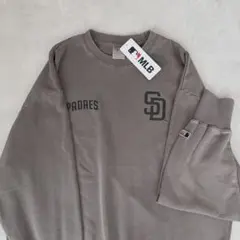 MLB パドレス 裏毛トレーナー ブラウン 茶色 インディゴ LLのサムネイル