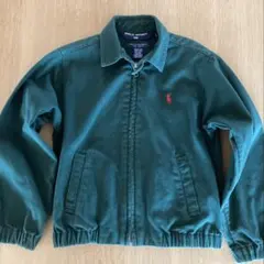 ラルフローレン　ジップアップジャケット　ダークグリーン　１１０　１２０