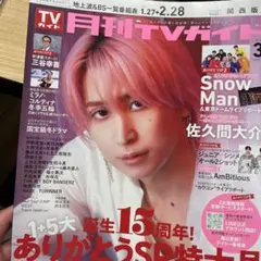 月刊TVガイド　横浜ネイバーズ　原嘉孝　大西流星　切り抜き