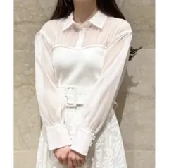 SNIDEL ビスチェニットプルオーバー