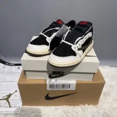 新品 トラヴィススコット ナイキ PS エアジョーダン1ミディアム オリーブ17