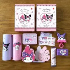 【未使用】マクドナルド ハッピーセット マイメロ クロミ 4点 文具 おもちゃ