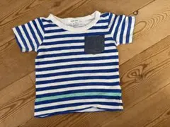 【1043】 GLOBAL WORKのポケット付きボーダーTシャツのサムネイル
