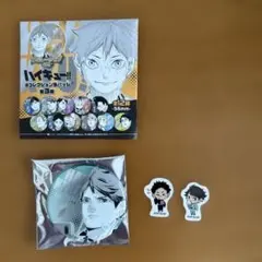 ハイキュー‼︎デコレクション缶バッジ　及川徹 夏祭りデフォルメフレークシール