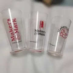 Maker's Mark ガラスコップ 3個セット