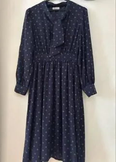 earth music&ecology ネイビーリボン付き ワンピース