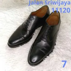 ジャランスリウァヤ ダブルソール ストレートチップ 黒 TIMO 7.5