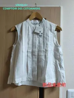 【新品未使用】UNIQLOコトニエ コラボ リネンブレンドブラウス/ノースリーブ