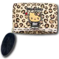 ♡サンリオ♡コスメポーチ　ギャル3 ハローキティ　ヒョウ柄
