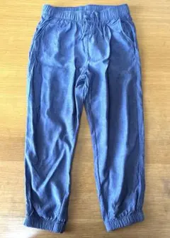 【未使用】H&M デニム風　ジョガーパンツ　ダークブルー パンツ 110cm