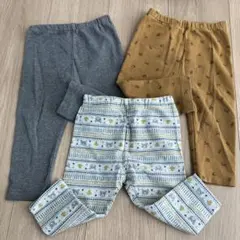 ユニクロ　レギンスパンツ　80 3点セット